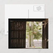 Carte postale de la porte de la grange (Devant / Derrière)