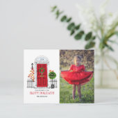 Carte postale de la Porte de Noël Rouge (Debout devant)