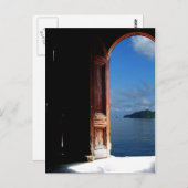 Carte postale de la porte de rêve des Caraïbes (Devant / Derrière)