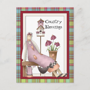 Carte postale de la poupée Country Blessings
