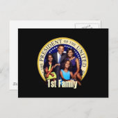 Carte postale de la première famille (Devant / Derrière)