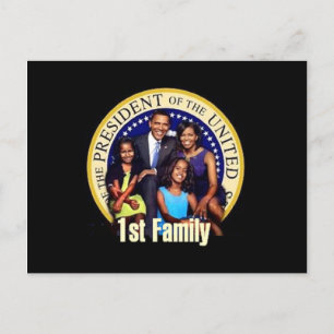 Carte postale de la première famille