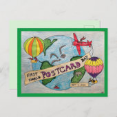 Carte postale de la première journée mondiale des  (Devant / Derrière)