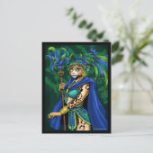 Carte postale de la prêtresse maya (Debout devant)