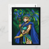 Carte postale de la prêtresse maya (Devant / Derrière)