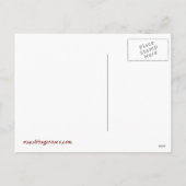 Carte postale de la prière de Noël (Dos)