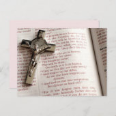 carte postale de la prière des seigneurs (Devant / Derrière)