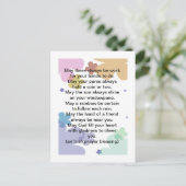 Carte postale de la prière irlandaise (Debout devant)