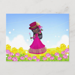 Carte postale de la princesse africaine américaine