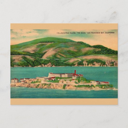 Carte postale de la prison d'Alcatraz (Devant)
