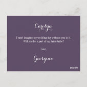 Carte Postale de la proposition d'aide d'urgence (Dos)