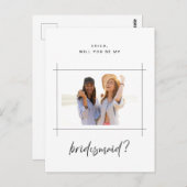 Carte postale de la proposition de la fête de la m (Devant / Derrière)