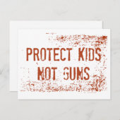 Carte postale de la protestation contre les armes  (Devant / Derrière)