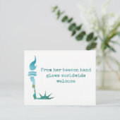 Carte postale de la protestation Lady Liberty (Debout devant)