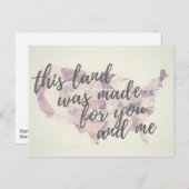 Carte postale de la protestation patriotique (Devant / Derrière)