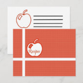 Carte postale de la recette Apple (Devant / Derrière)
