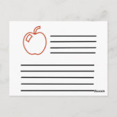 Carte postale de la recette Apple (Dos)