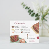 Carte postale de la recette Brownie (Debout devant)