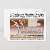 Carte postale de la recette Brownie Martini (Devant / Derrière)