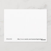 Carte postale de la recette de la maison de pain d (Dos)