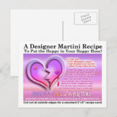 Carte postale de la recette de Martini de la Saint (Devant / Derrière)