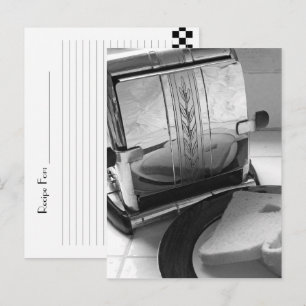 Carte postale de la recette grille-pain vintage