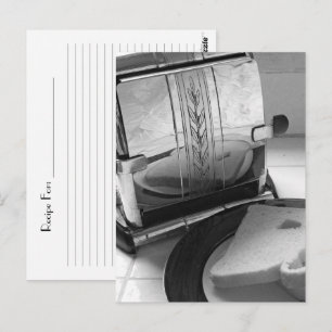 Carte postale de la recette grille-pain vintage