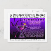 Carte postale de la recette Kiss Martini de Vampir (Devant / Derrière)