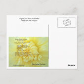 Carte postale de la recette suédoise Rusks (Dos)