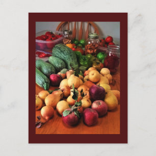 Carte postale de la récolte d'automne