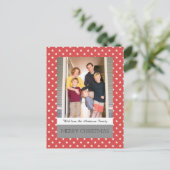 Carte postale de la Red Festive Stars Holiday (Debout devant)