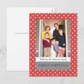 Carte postale de la Red Festive Stars Holiday (Devant / Derrière)