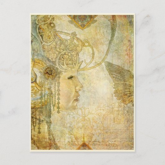 carte postale de la reine blanche (Devant)