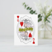 Carte postale de la Reine de la Chambre (Debout devant)