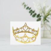 Carte postale de la reine des coeurs (Debout devant)