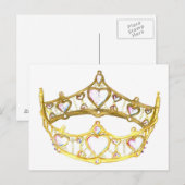 Carte postale de la reine des coeurs (Devant / Derrière)