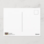 Carte postale de la Reine du tracteur amusant Dane (Dos)