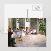 Carte postale de la répétition de ballet (Devant / Derrière)