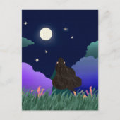 Carte postale de la rêveuse au clair de lune (Devant)