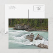 Carte postale de la rivière canadienne (Devant / Derrière)