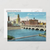 Carte postale de la rivière Genesee et de l'aquedu (Devant / Derrière)