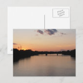 Carte postale de la rivière Rouge à Sunset (Devant / Derrière)