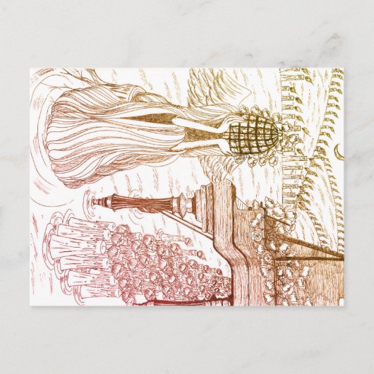 Carte postale de la rose de la cage à oiseaux (Devant)