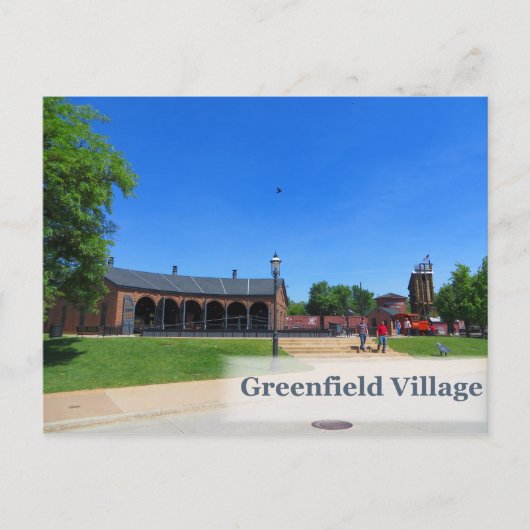 Carte postale de la rotonde de Greenfield Village (Devant)
