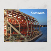 Carte postale de la roue à aubes du bateau à vapeu (Devant)
