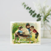 Carte postale de la roue de meulage victorienne (Debout devant)