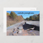 carte postale de la route graffiti de centralia pe (Devant / Derrière)