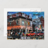 Carte postale de la rue Queen de Toronto (Devant / Derrière)