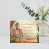 Carte postale de la sagesse de Bouddha (Debout devant)