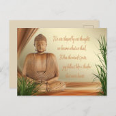 Carte postale de la sagesse de Bouddha (Devant / Derrière)
